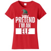 Pretend IM An Elf Funny Christmas Women's T-Shirt