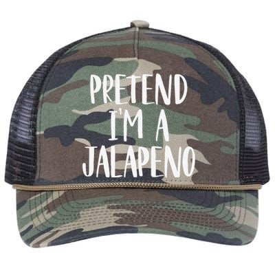 Pretend Im A Jalapeno Easy DIY Halloween Costume Retro Rope Trucker Hat Cap