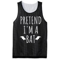 Pretend IM A Bat Lazy Easy Last Minute Halloween Costume Mesh Reversible Basketball Jersey Tank