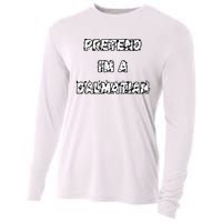 Pretend IM A Dalmatian Dog Funny Lazy Easy Dog Costume Cooling Performance Long Sleeve Crew