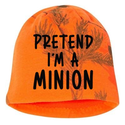 Pretend IM A Minion Costume Party Funny Halloween Minion Kati - Camo Knit Beanie