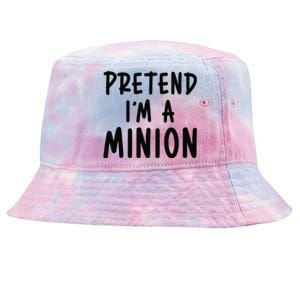 Pretend IM A Minion Costume Party Funny Halloween Minion Tie-Dyed Bucket Hat