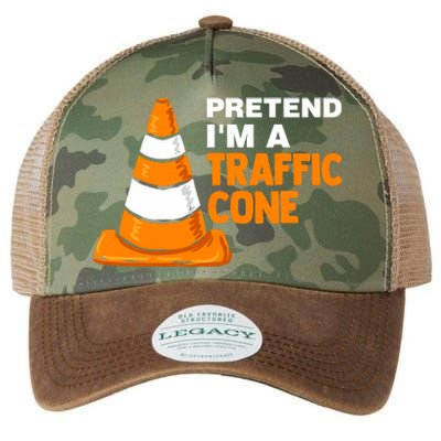 Pretend Im A Traffic Cone Costume Legacy Tie Dye Trucker Hat