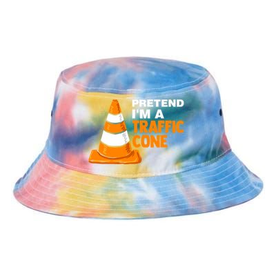 Pretend Im A Traffic Cone Costume Tie Dye Newport Bucket Hat