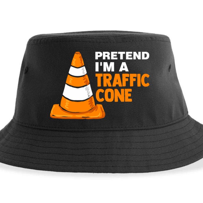 Pretend Im A Traffic Cone Costume Sustainable Bucket Hat