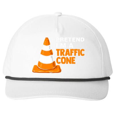 Pretend Im A Traffic Cone Costume Snapback Five-Panel Rope Hat