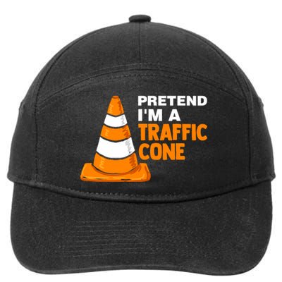 Pretend Im A Traffic Cone Costume 7-Panel Snapback Hat