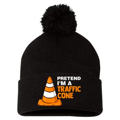 Pretend Im A Traffic Cone Costume Pom Pom 12in Knit Beanie