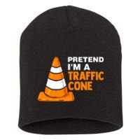 Pretend Im A Traffic Cone Costume Short Acrylic Beanie