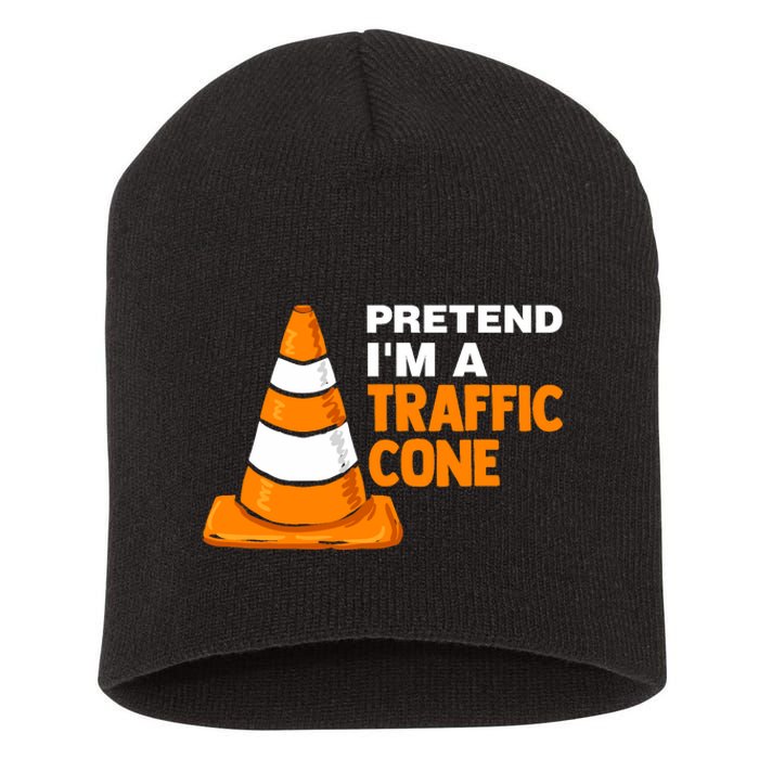 Pretend Im A Traffic Cone Costume Short Acrylic Beanie