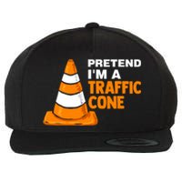 Pretend Im A Traffic Cone Costume Wool Snapback Cap