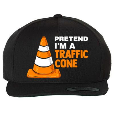 Pretend Im A Traffic Cone Costume Wool Snapback Cap