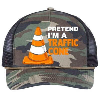 Pretend Im A Traffic Cone Costume Retro Rope Trucker Hat Cap