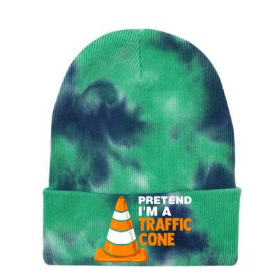 Pretend Im A Traffic Cone Costume Tie Dye 12in Knit Beanie