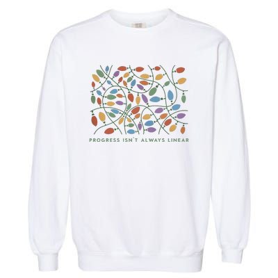 Progress IsnT Always Linear Special Education Teacher Garment-Dyed Sweatshirt