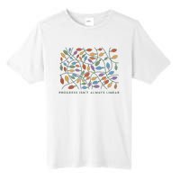 Progress IsnT Always Linear Special Education Teacher Tall Fusion ChromaSoft Performance T-Shirt