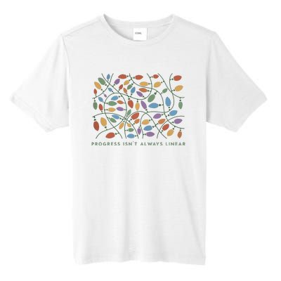 Progress IsnT Always Linear Special Education Teacher Tall Fusion ChromaSoft Performance T-Shirt