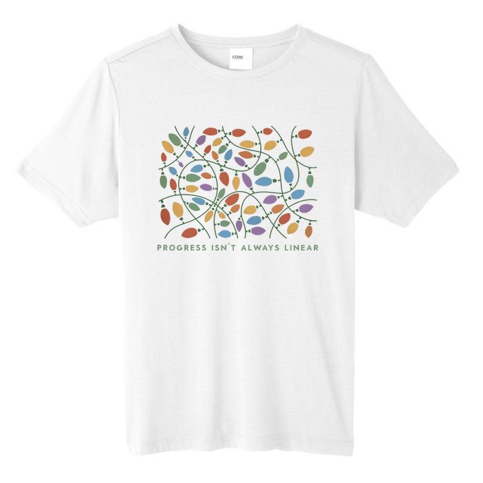 Progress IsnT Always Linear Special Education Teacher Tall Fusion ChromaSoft Performance T-Shirt