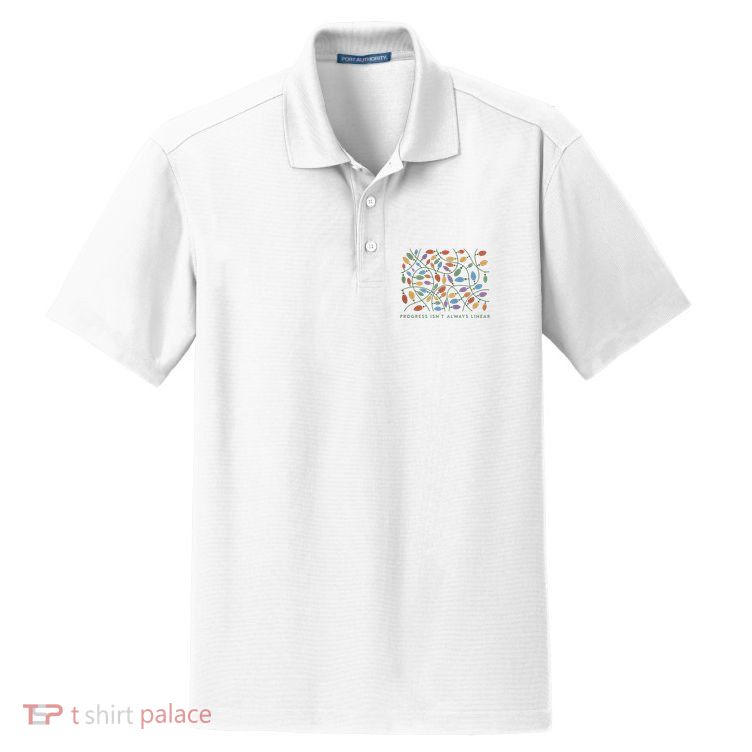 Progress IsnT Always Linear Special Education Teacher Dry Zone Grid Polo