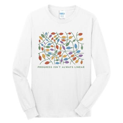 Progress IsnT Always Linear Special Education Teacher Tall Long Sleeve T-Shirt