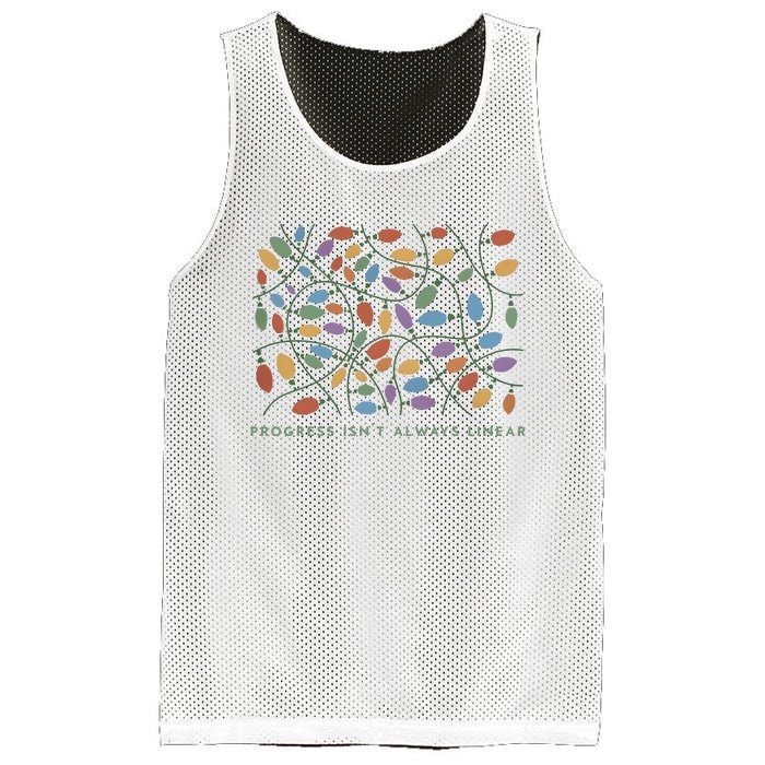 Progress IsnT Always Linear Special Education Teacher Mesh Reversible Basketball Jersey Tank