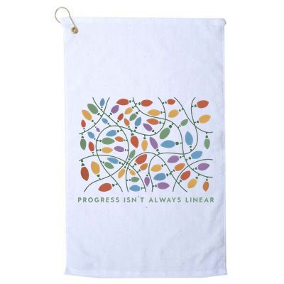 Progress IsnT Always Linear Special Education Teacher Golf Towel