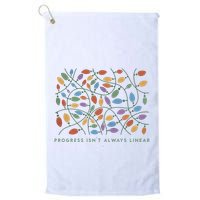 Progress IsnT Always Linear Special Education Teacher Golf Towel