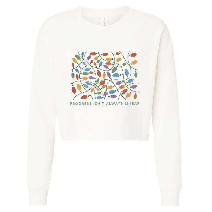 Progress IsnT Always Linear Special Education Teacher Cropped Pullover Crew