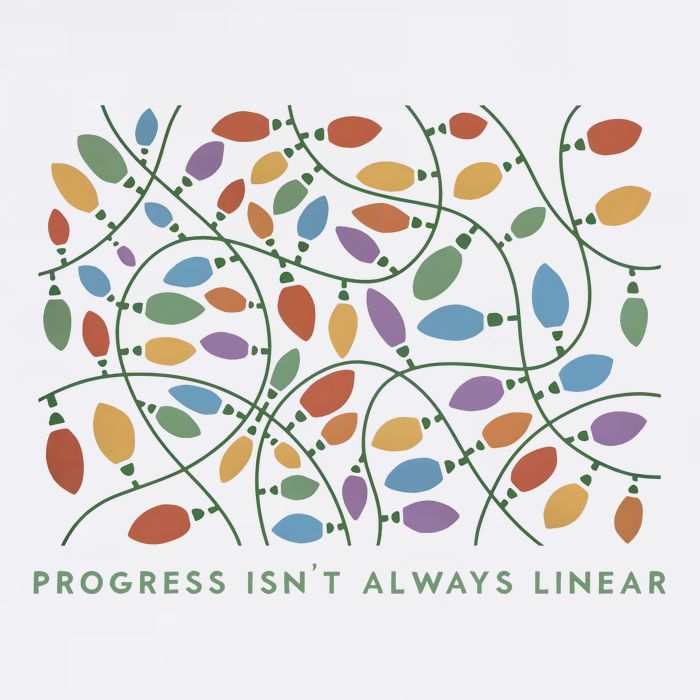 Progress IsnT Always Linear Special Education Teacher Cropped Pullover Crew