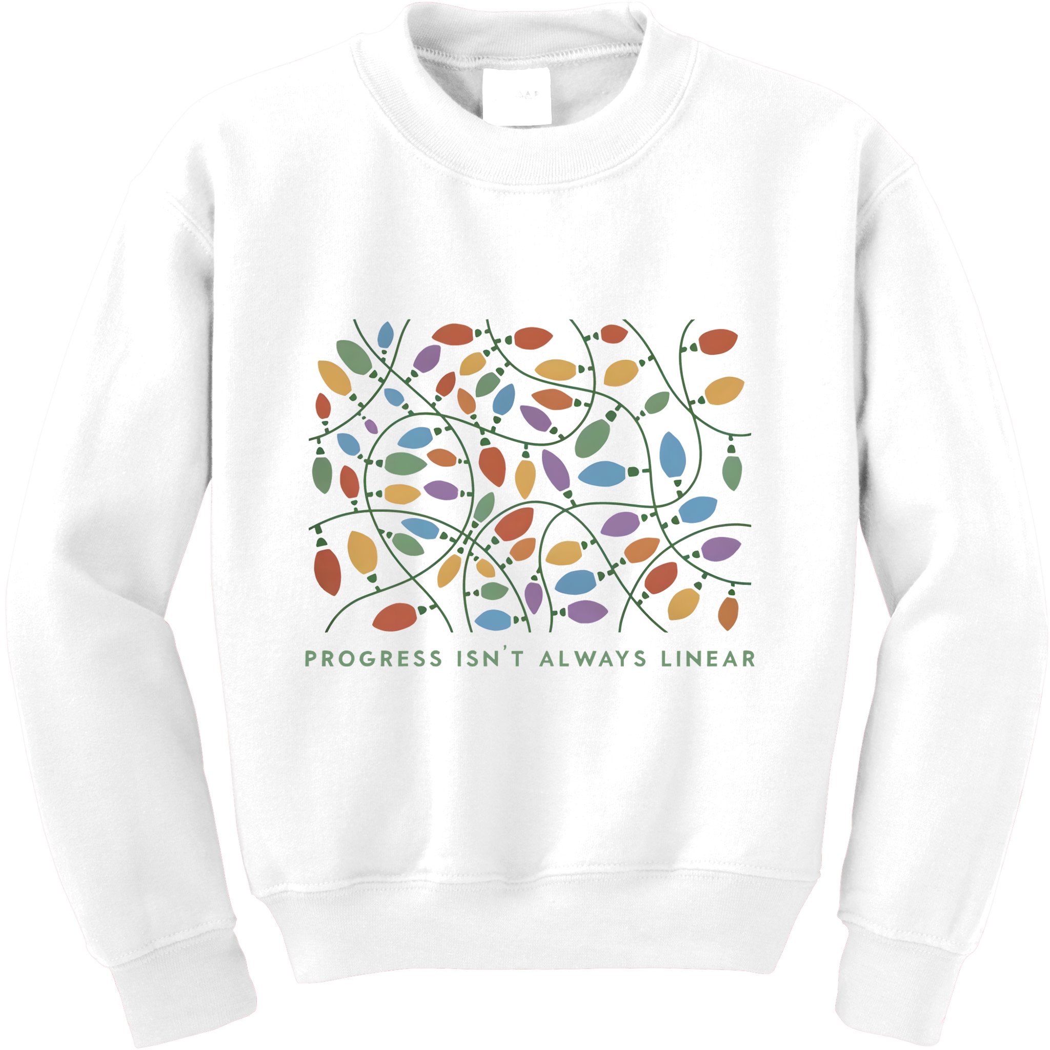 Progress IsnT Always Linear Special Education Teacher Kids Sweatshirt