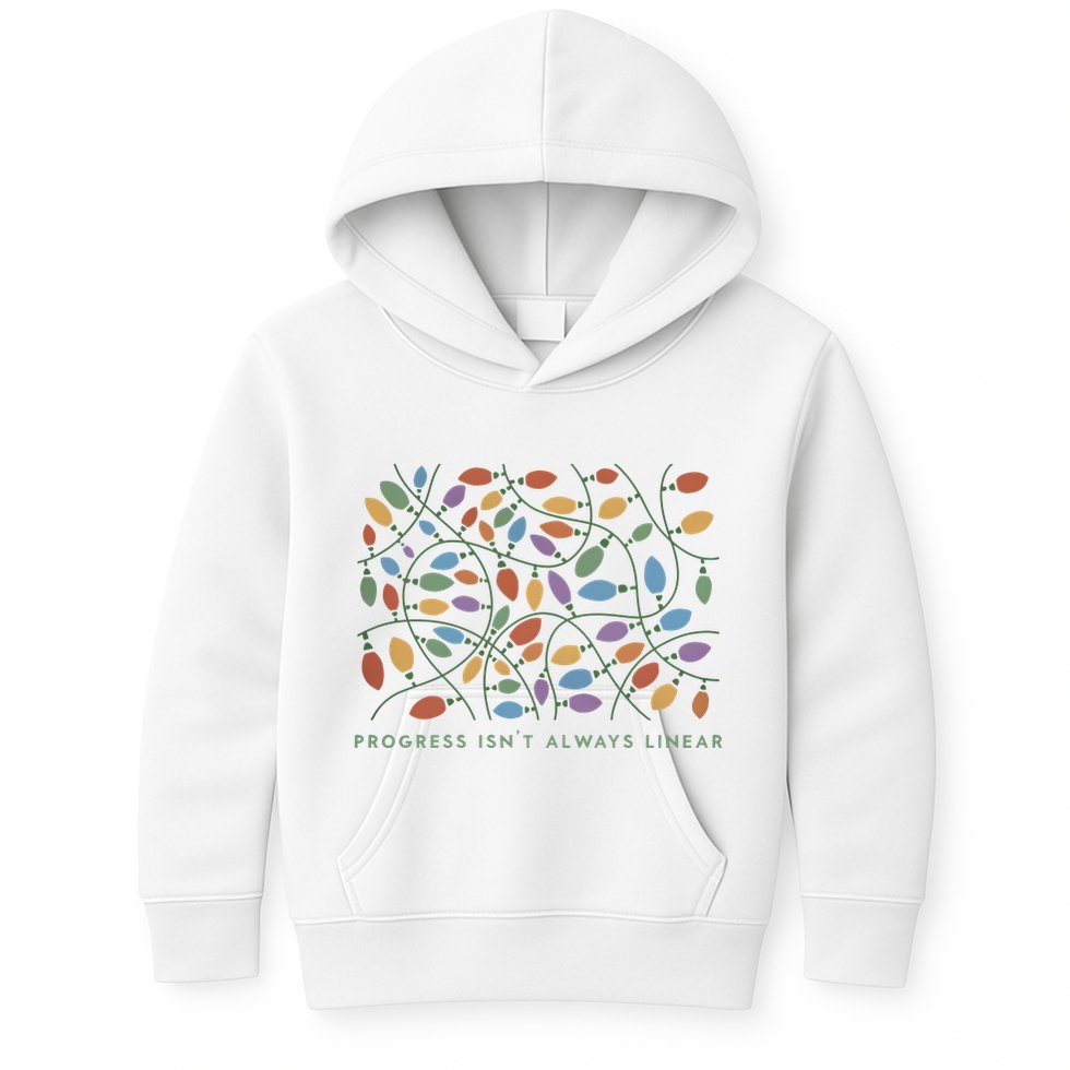 Progress IsnT Always Linear Special Education Teacher Kids Hoodie