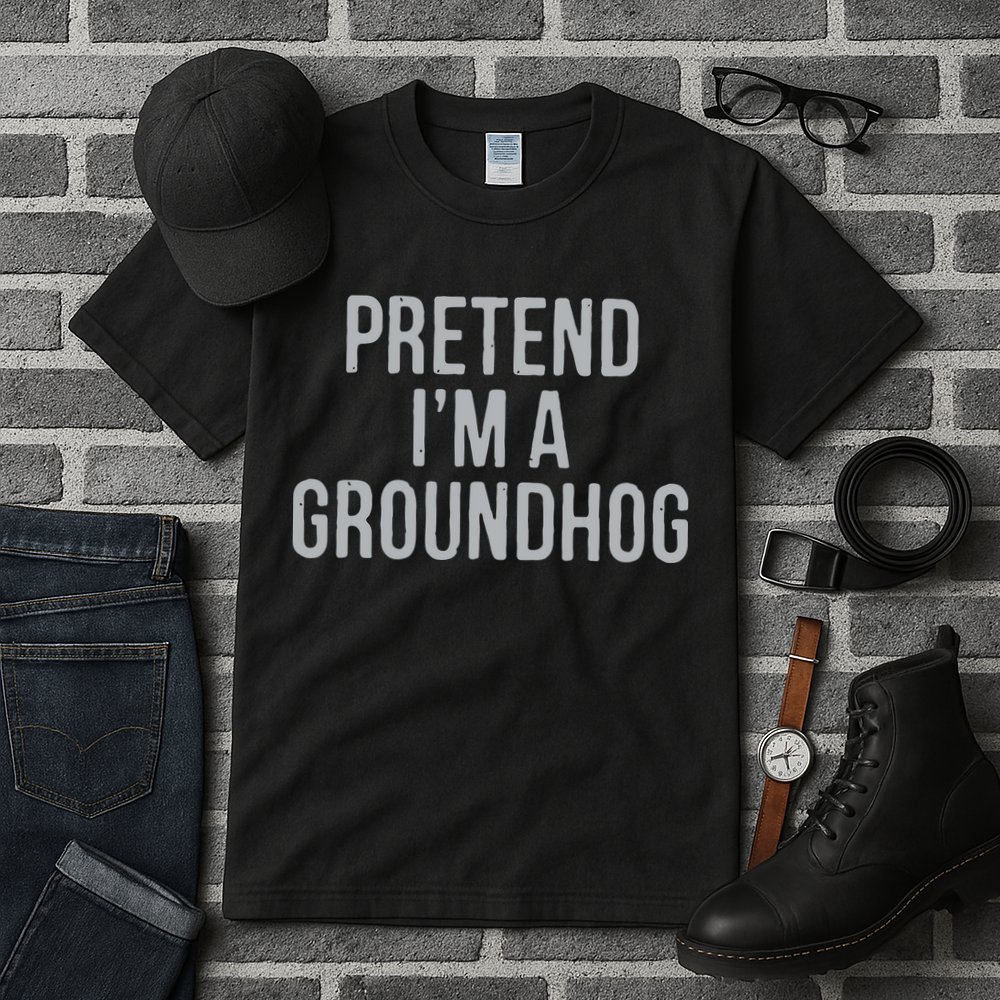 Pretend Im A Groundhog Lazy Halloween Costume Tall T-Shirt