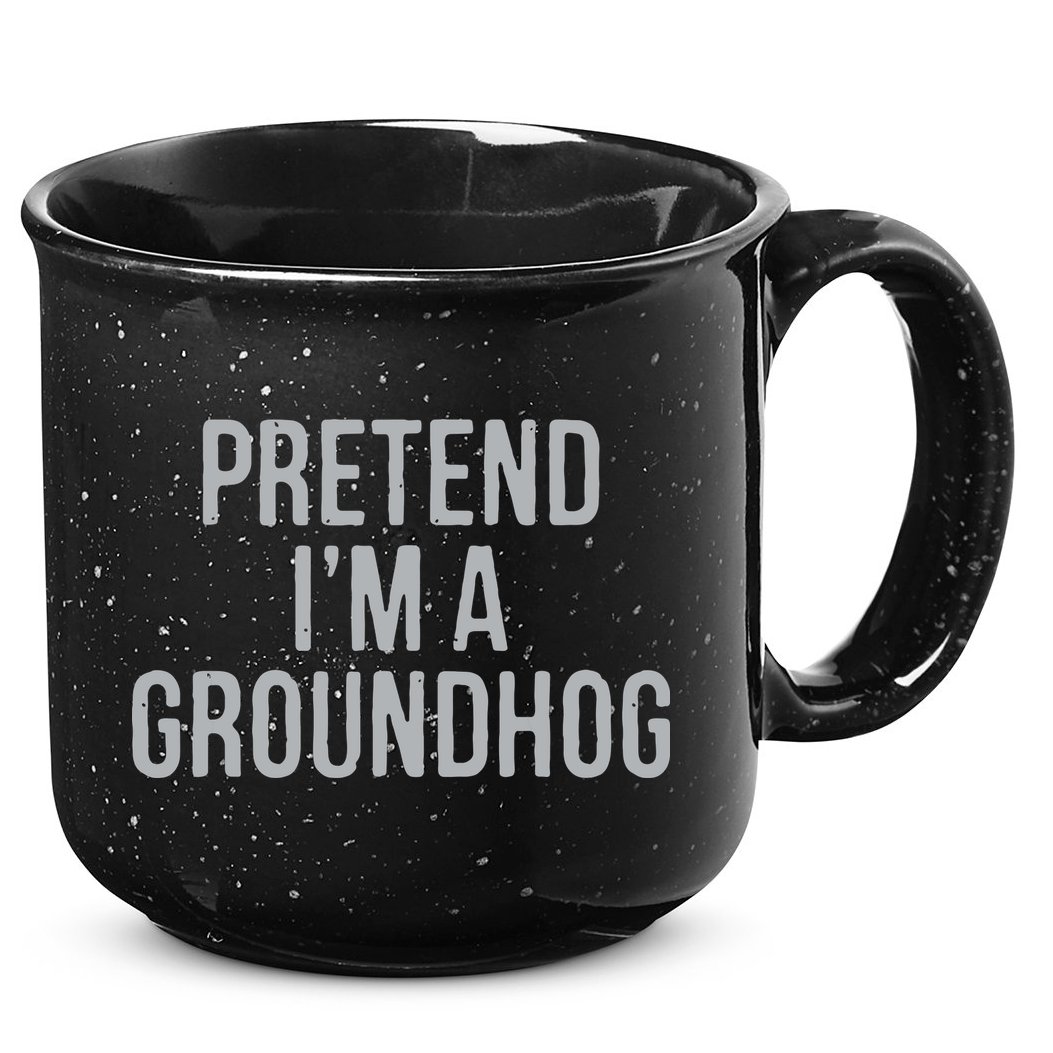 Pretend Im A Groundhog Lazy Halloween Costume 15oz Campfire Ceramic Mug