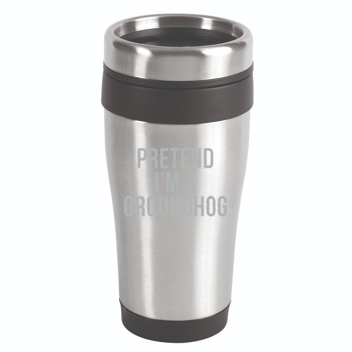 Pretend Im A Groundhog Lazy Halloween Costume 16oz Travel Tumbler