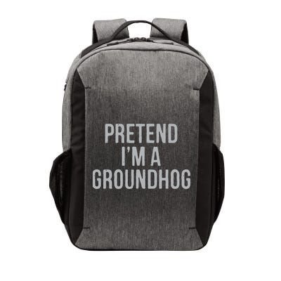 Pretend Im A Groundhog Lazy Halloween Costume Vector Backpack