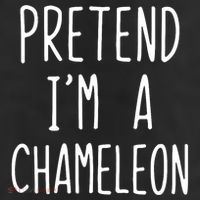 Pretend IM A Chameleon Costume Halloween Lazy Quick Pretend IM A Chamel Adult Drive Performance Visor