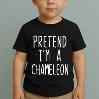 Pretend IM A Chameleon Costume Halloween Lazy Quick Pretend IM A Chamel Toddler T-Shirt