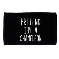 Pretend IM A Chameleon Costume Halloween Lazy Quick Pretend IM A Chamel Microfiber Hand Towel