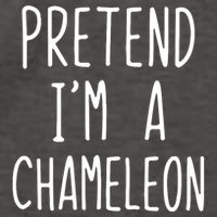 Pretend IM A Chameleon Costume Halloween Lazy Quick Pretend IM A Chamel Vector Backpack
