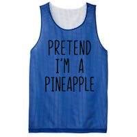 Pretend Im A Pineapple Costume Halloween Lazy Easy Mesh Reversible Basketball Jersey Tank