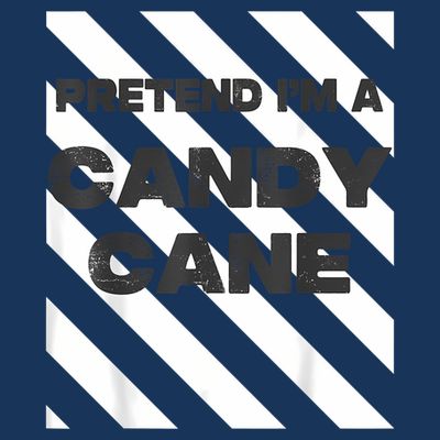 Pretend Im A Candy Cane Adult Women Costume T-Shirt