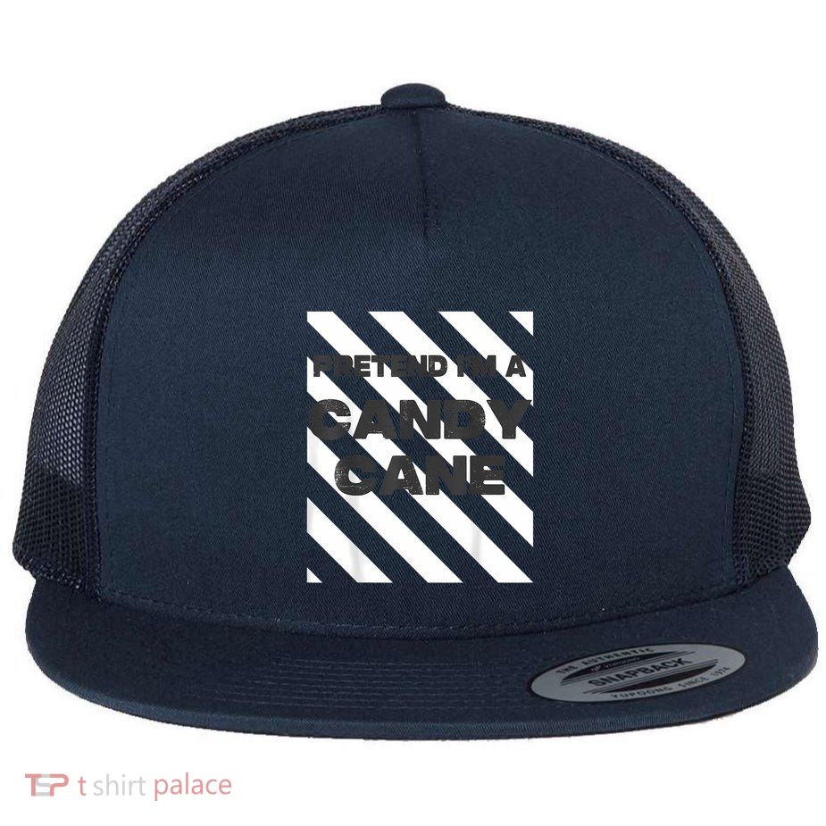 Pretend Im A Candy Cane Adult Women Costume Flatbill Hat