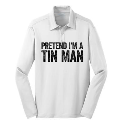 Pretend IM A Tin Man Silk Touch Performance Long Sleeve Polo