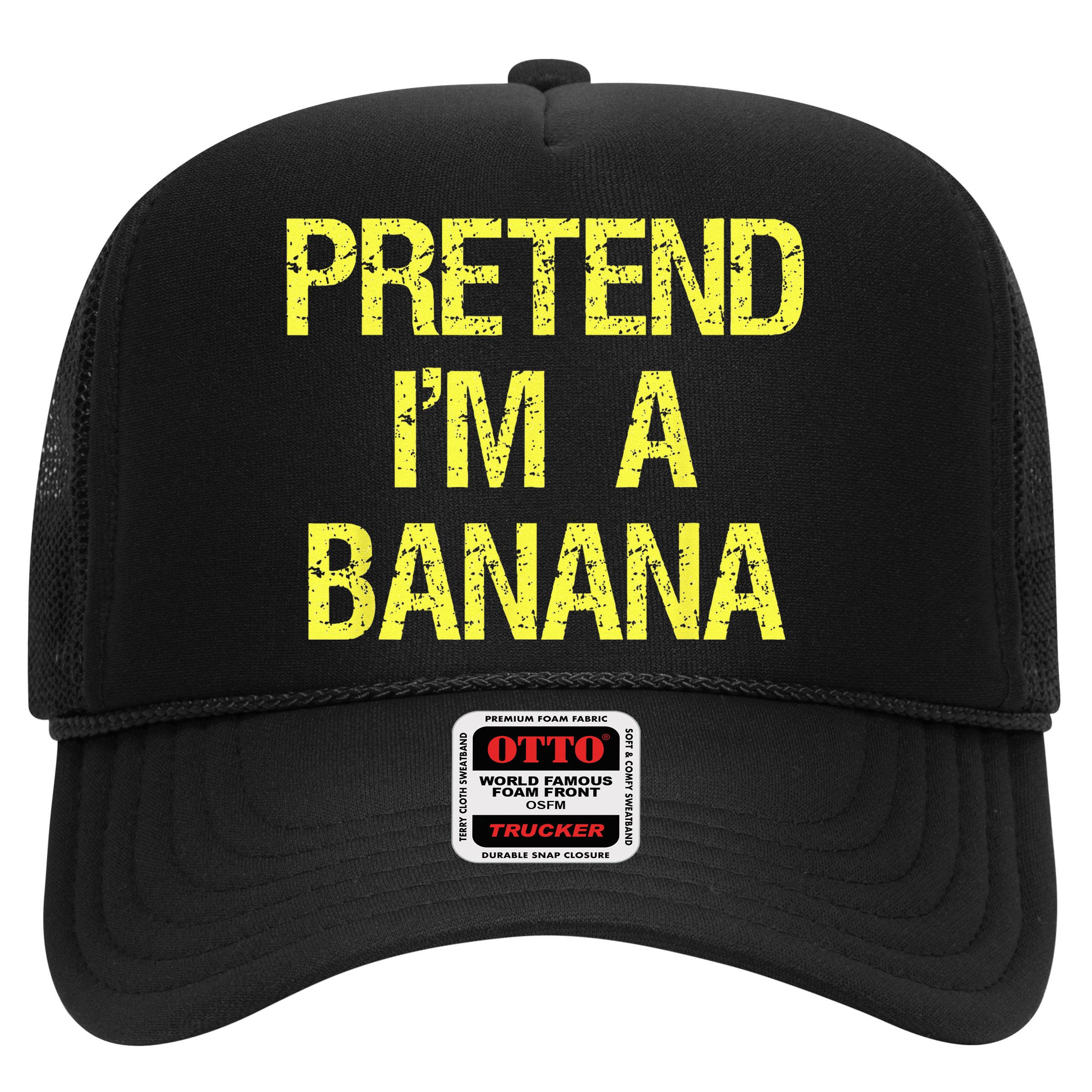 Pretend Im A Banana Funny Lazy Halloween Costume Outfit Hat
