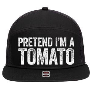 Pretend IM A Tomato Matching Costume 7 Panel Mesh Trucker Snapback Hat