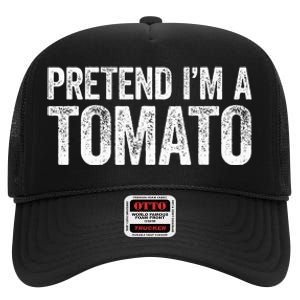 Pretend IM A Tomato Matching Costume High Crown Mesh Back Trucker Hat