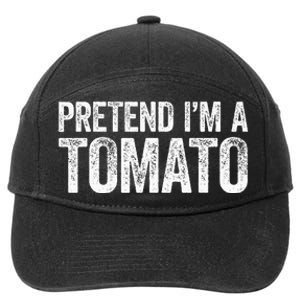 Pretend IM A Tomato Matching Costume 7-Panel Snapback Hat