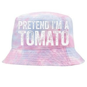 Pretend IM A Tomato Matching Costume Tie-Dyed Bucket Hat