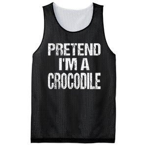 Pretend Im A Crocodile Easy Halloween Costume Mesh Reversible Basketball Jersey Tank