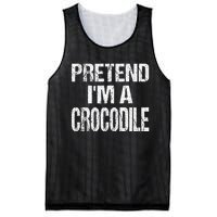 Pretend Im A Crocodile Easy Halloween Costume Mesh Reversible Basketball Jersey Tank